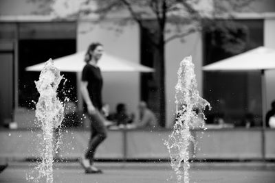 People playing in water