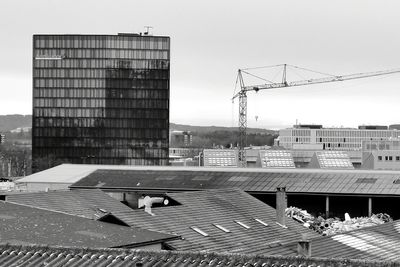 Low angle view of buildings in city