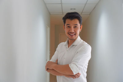 Portrait of smiling young man