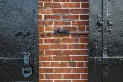 Close-up of closed door