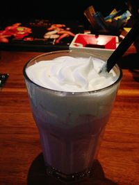 Close-up of drink on table