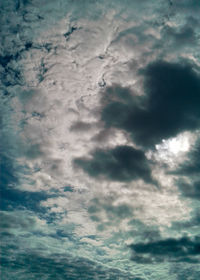 Low angle view of clouds in sky