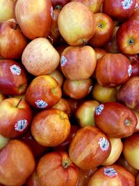 Full frame shot of fruits for sale in market