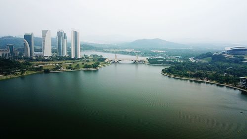 View of city at waterfront