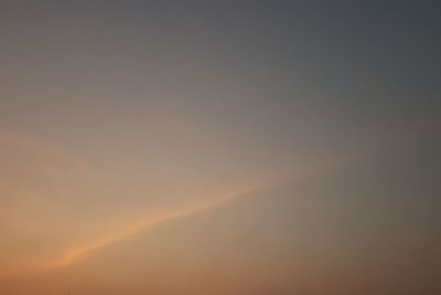 Low angle view of sky during sunset