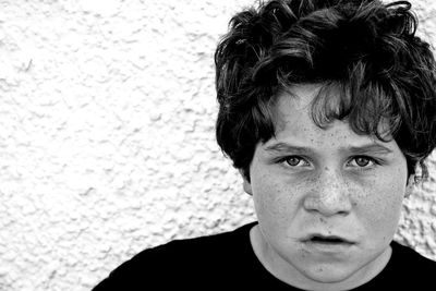 Close-up portrait of boy