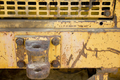 Full frame shot of old rusty metal