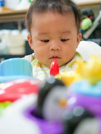 Portrait of cute baby girl