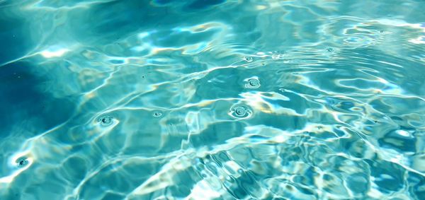 Full frame shot of water in swimming pool