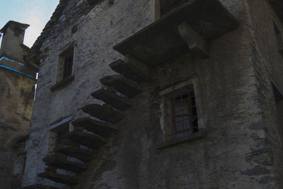 Low angle view of old building