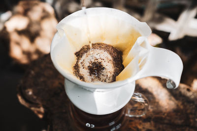 Close-up of coffee cup