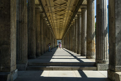 Shadow of woman on bridge