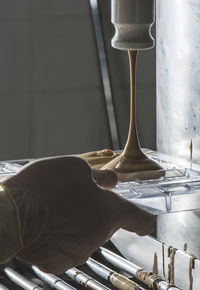 Close-up of wine glass on table