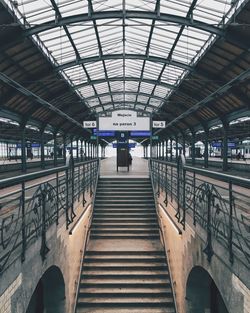 Railroad station platform