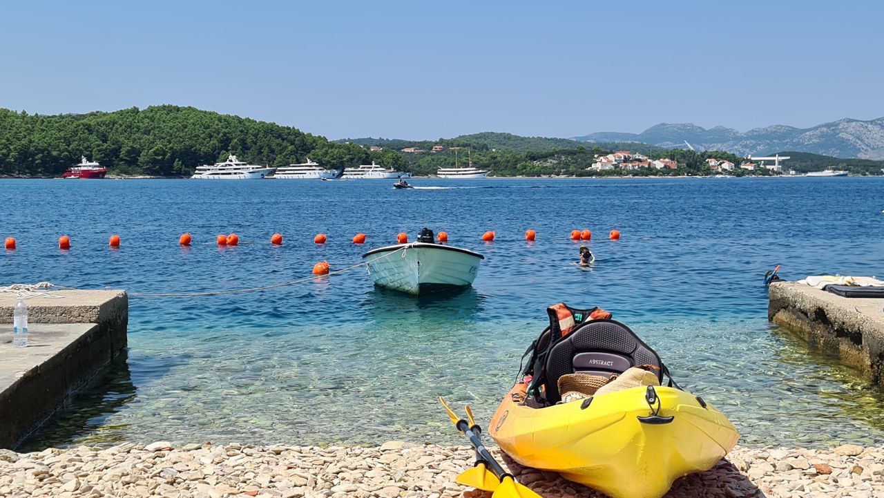 Boats and water