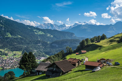 Landscape at turren, above lungernsee, switzerland