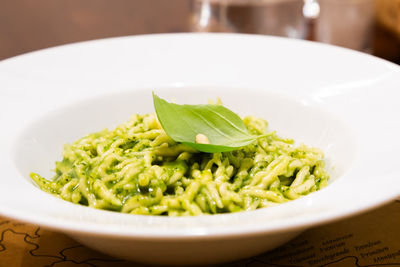 Close-up of salad in plate