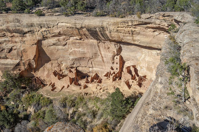 View of rock formations