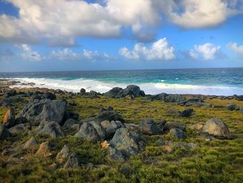 Scenic view of sea against sky