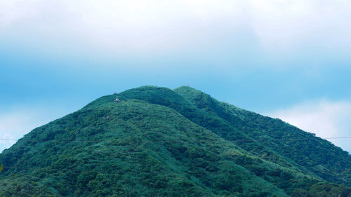 Low angle view of mountain against sky