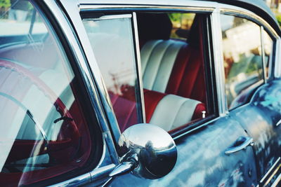 Close-up of vintage car