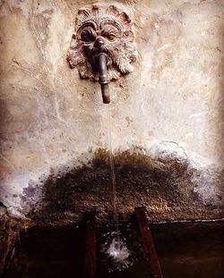 Close-up of water fountain