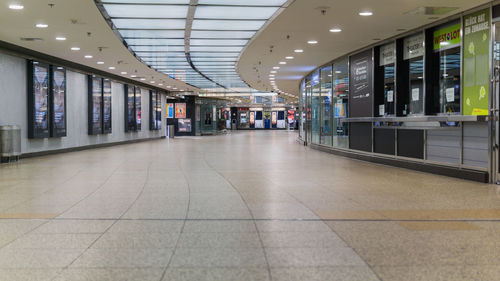 View of railroad station platform
