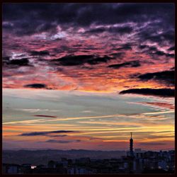 Cityscape at sunset