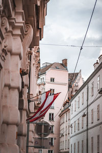 Low angle view of buildings against sky