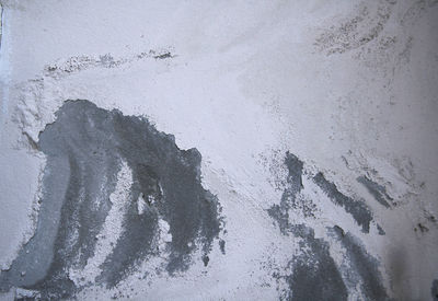 Full frame shot of snow on wall