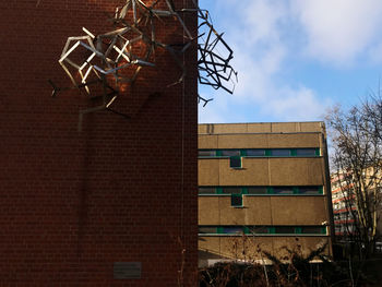 Low angle view of building against sky