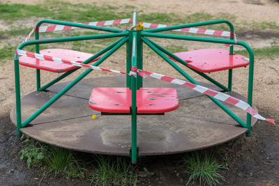 Close-up of playground