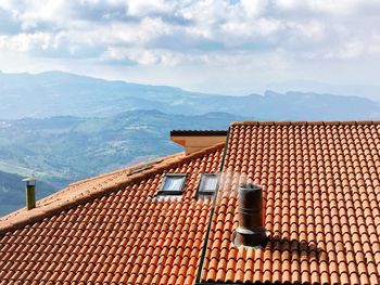 House roof against sky