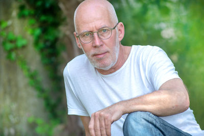 Portrait of man wearing hat outdoors