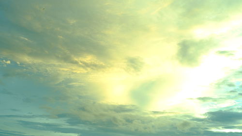 Low angle view of clouds in sky