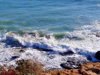 Close-up of sea against sky