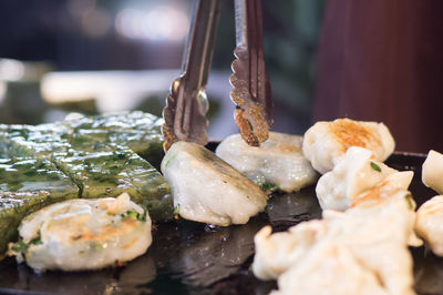 Close-up of food in plate