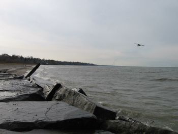 Scenic view of sea against sky