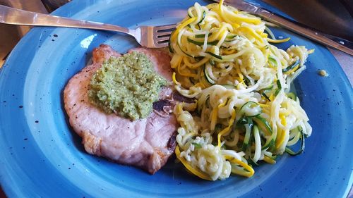 Close-up of food in plate