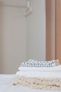 Empty bed at home