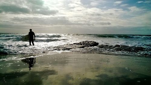 Scenic view of sea against sky