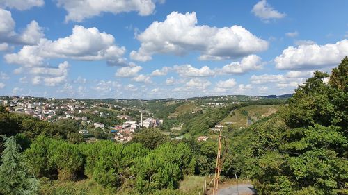 Panoramic view of landscape against sky