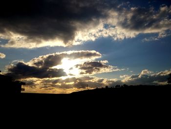 Low angle view of sky during sunset