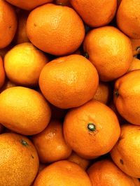 Full frame shot of oranges at market