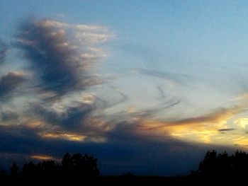 Low angle view of storm clouds in sky