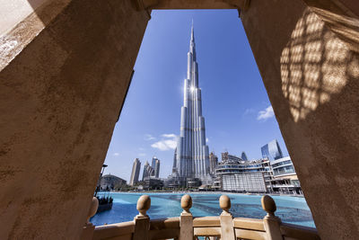 Low angle view of buildings against sky