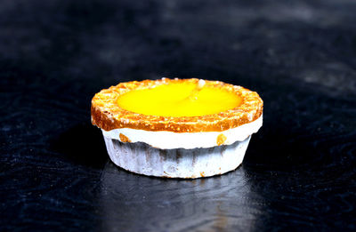 Close-up of cake on table