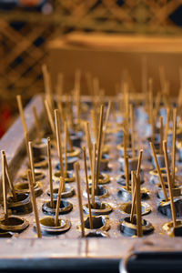 Close-up of metal