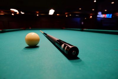 Close-up of balls on table