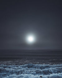 Scenic view of snow against sky during winter